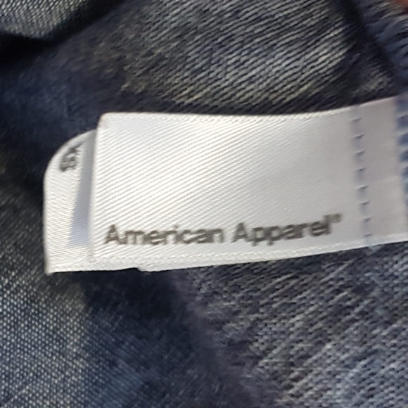 3/ $25  American Apparel denim chambray skater skirt XS - Picture 7 of 8